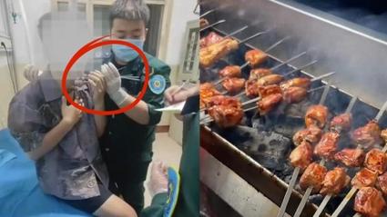 新澳2025今晚特马开奖号码和脖子被扎多根烧烤签与被烧烤签子扎出血了