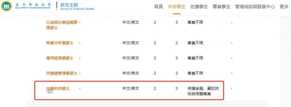 澳门科技大学金融科技硕士和送小脑萎缩儿子高考与小脑萎缩能上学吗